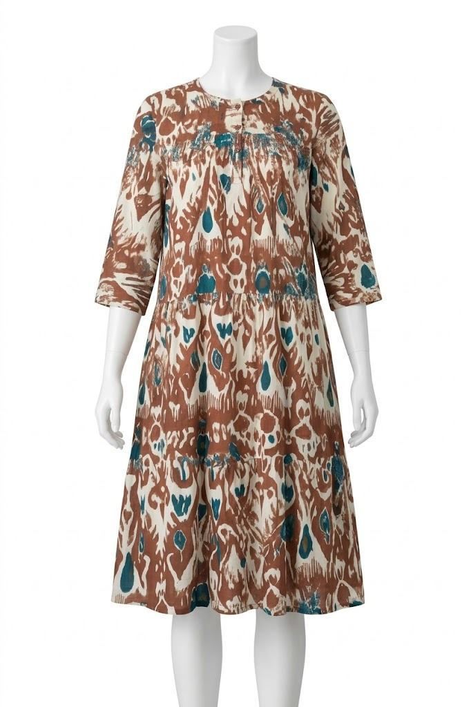 Pintuck Detail Rayon Kurti